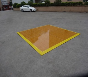 Usine facile à installer mariage grain de bois 1x1m tente bois piste de danse événements - Product Image 1