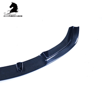 Lèvre avant 3D en fibre de carbone M Sport Performance Upgrade Tuning Body Kit Parts pour BMW F87 M2 2016-2021