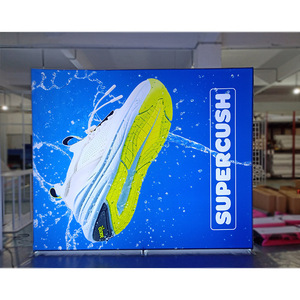 Trong nhà quảng cáo khuyến mãi tổ chức sự kiện Stretch Backdrop biểu ngữ đứng <span class=keywords><strong>10ft</strong></span> LED ánh sáng căng thẳng vải Backdrop hiển thị - Product Image 3