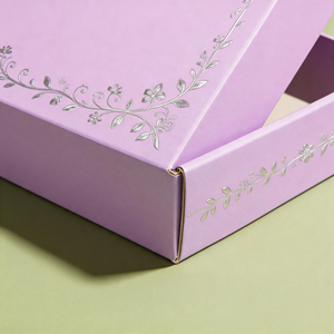 Boîtes personnalisées avec logo, rose pêche, en carton ondulé, imprimées avec un dessin de renard mignon à l'intérieur, pour vêtements d'enfants, cadeaux de vacances, expédition - Product Image 3