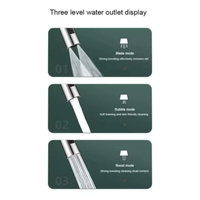 Buse de robinet de cuisine multifonctionnelle pour salle de bain Ceinture rotative universelle Scrapping Small Waist Bubble Head Modern Pull-Out