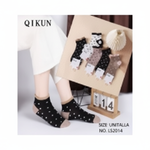 Calzini invernali da donna alla caviglia 10 paia di cotone Nylon e ricamati a righe con stampa Jacquard a cuore modelli traspiranti e caldi - Product Image 1