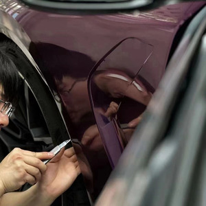 WRAPMASTER 1.52*17m Li Auto Violet PET Brillant Métallique Auto-Adhésif Stretch Car Wrap Vinyl Film - Product Image 4