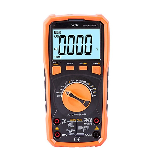 VC97 digital multimeter New Model Auto Range AC DC Voltage Current With Temperature Measurement Tester multimeters