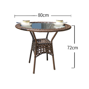Juego de Comedor de Patio Más Vendido con <span class=keywords><strong>Mesa</strong></span> <span class=keywords><strong>y</strong></span> <span class=keywords><strong>Sillas</strong></span> de Ratán para <span class=keywords><strong>4</strong></span> Personas, Muebles de Ocio para <span class=keywords><strong>Exterior</strong></span>, Restaurante <span class=keywords><strong>y</strong></span> Cafetería, Resistente a la Intemperie - Product Image 3