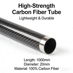 Tubo de Fibra de Carbono de Grado Aeroespacial de Alta Pureza de 5 mm de Espesor, Marca JULI Personalizada, para Brazos de UAV y Aplicaciones de Drones - Product Image 3