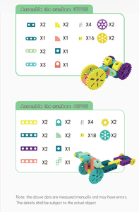 Khối Lắp Ráp Đồ Chơi Trẻ Em Khối Trượt Bánh Răng Xốp <span class=keywords><strong>EVA</strong></span> Xe Lắp Ráp - Product Image 4