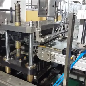 Automatic Plastic Liquid Cup Thermoforming Fill And Seal Machine Horizontal