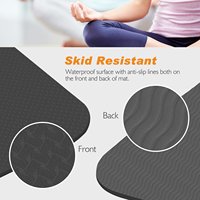 Tapis de Yoga TPE Anti-Dérapant En Gros avec Logo Personnalisé pour Gymnastique, Pilates, Sport et Exercice