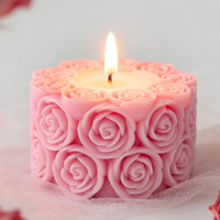 Neue Ideen zum Valentinstag: Zylindrische Rosen-Aromatherapie-Kerzenform aus Silikon, DIY Tulpenstrauß Gips-Modell