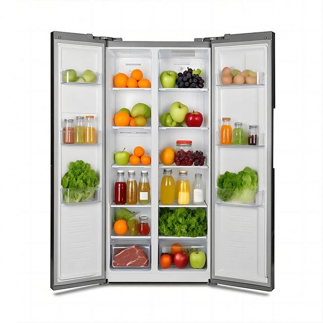 OEM Customized 501L Professional Side-by-side Fridge Large Capacity Fresh Food Fast Cooling Refrigerators