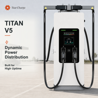StarCharge Titan V5 240kW Chargeur rapide DC pour flotte, double CCS2, distribution de puissance dynamique pour stations de charge à haute disponibilité