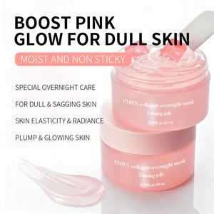 Mascarilla Facial de Gel Nocturno Vegano OEM para Piel de Cristal, con Niacinamida, Colágeno, Vitamina C y PDRN - Product Image 3