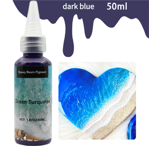 Concentré de couleur liquide Ocean Wave, colorant pour résine époxy hautement transparent, teinte bleue vibrante pour l'art en résine DIY, la bijouterie et l'artisanat - Product Image 3
