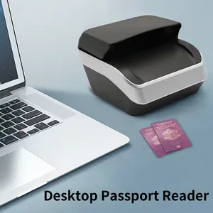 Lector de pasaporte y escáner de tarjetas de identificación, autodetección y escaneo, compatible con ICAO Doc 9303. Software incluido