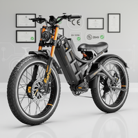 Vélo électrique Big Foot pour adultes, tout-terrain, pneus larges, batterie au lithium, double suspension, freins hydrauliques, pour la conduite en extérieur