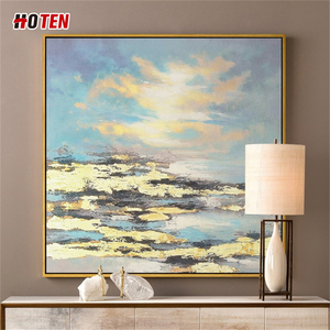 HOTEN Dipinto a Olio su Tela <span class=keywords><strong>di</strong></span> Paesaggio Marino in Stile Realistico con Barca, Fatto a Mano su Misura, Originale <span class=keywords><strong>di</strong></span> Artisti Famosi - Product Image 4