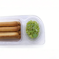 Biscuits individuels à double bâtonnet pour commande en gros OEM, avec crème de yaourt et morceaux de kiwi, emballage individuel, snacks de loisirs