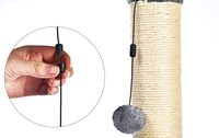 Arbre à chat vertical moderne avec griffoir, grande tour en fibres de sisal, design simple, pour chats d'intérieur