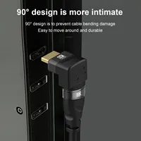HDMI 90- und 270-Grad-Adapter HDMI 2.1 8K 60Hz 2.0 4K 120Hz 2K Rechtwinkliger HDMI L-Adapter für HDTV PS4 PS5
