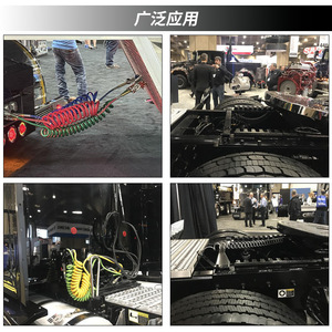 สายลมสปริงแบบเกลียว ทนแรงดันสูง ขยายได้ สำหรับระบบเบรกของรถบรรทุก - Product Image 2