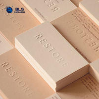 Cartes de visite personnalisées de luxe minimalistes gaufrées en gros, inserts d'emballage haut de gamme en carton offset, prix usine OEM en vrac
