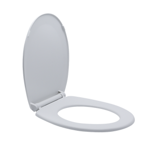 ANGEL Couvercle de siège de toilette moderne blanc en PP, fermeture douce, installation facile, pour <span class=keywords><strong>WC</strong></span> américain adulte, garantie 1 an - Product Image 1