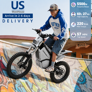 SYKERUNS X7 5500W Offroad Elektro-Dirtbike mit Hohem Drehmoment, <span class=keywords><strong>Enduro</strong></span> 60V Lithium-Batterie, LCD-Display, Geländetauglich, US-Lager - Product Image 1