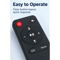 Télécommande multifonction 9 boutons noire à prix compétitif pour décodeur et projecteur, idéale pour l'automatisation domestique