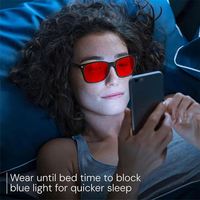 Novedad 2025, Lentes con Filtro de Luz Roja para Dormir Mejor, Gafas Anti Luz Azul para Hombre y Mujer con Lentes Tintados en Rojo Anaranjado