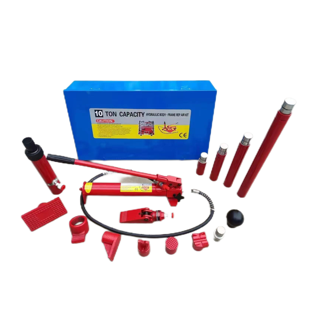 10 Ton 20T Porta Power Kit Hydraulic Ram Jack With Pump Hydraulic