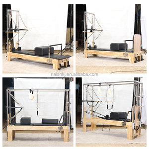 Équipement de gym Pilates Reformer en chêne, durable, portable, <span class=keywords><strong>service</strong></span> pour studio de Pilates, santé - Product Image 4