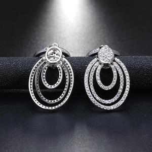 RINNTIN SS67 diseños de moda nuevo modelo de plata 925 de joyería fina pendientes y collares conjunto de joyas - Product Image 3