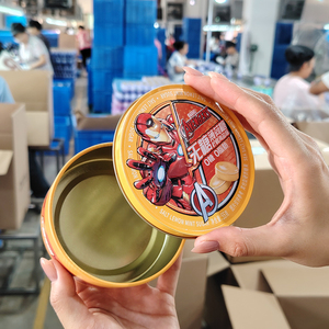 OEM tùy chỉnh dập nổi logo kẹo Quà Tặng <span class=keywords><strong>tin</strong></span> bao bì cấp thực phẩm Vòng kim loại đường sô cô la kim loại hộp thiếc có thể - Product Image 5