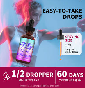 OEM/ODM Venta caliente 8 en 1 Complejo de vitamina B Gotas Suplemento dietético multivitamínico Suplemento nutricional - Product Image 2