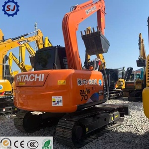 Excavadora Hitachi ZX70 de 7 Toneladas con Certificación CE, Mini Excavadora Usada en Venta para Movimiento de Tierras en Construcción - Product Image 1