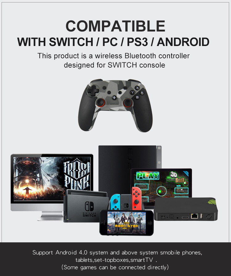 HONSON wireless bt Switch gaming joystick For Nintend Switch gamepad