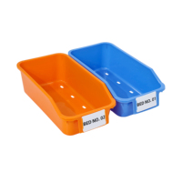 Organisateur de médicaments multifonctionnel en plastique durable, panier de rangement rectangulaire empilable portable, utilisation hospitalière, injection IV
