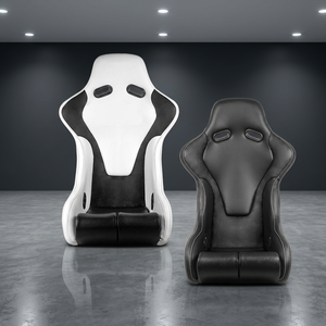 SSCUS APEX-CF Fauteuil de Gaming Moderne en Fibre de Carbone et Cuir PU, Siège Baquet Complet Inclinable à Dossier Haut pour E-Sport et Course - Product Image 1