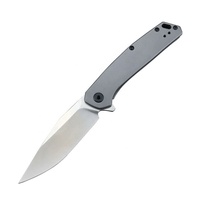 Couteau pliant de poche de qualité industrielle avec manche en acier inoxydable 440, lame 8Cr13Mov, dureté 58HRC, couteau tactique de camping EDC OEM