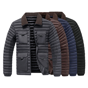 Vêtements en gros OEM/ODM – Blouson de moto en <span class=keywords><strong>nylon</strong></span> matelassé coupe-vent à motif géométrique pour l'hiver, style <span class=keywords><strong>hardcore</strong></span> et intelligent - Product Image 3