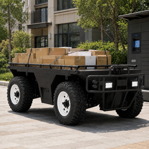 Plateforme UGV tout-terrain 4x4 IP67, véhicule hybride à autonomie étendue pour utilisation logistique industrielle - Product Image 1