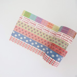 Venta caliente Ins Floral Washi Tape Cinta adhesiva de color pastel para envolver regalos Sobre Sellado Fabricación de tarjetas hechas a mano - Product Image 3