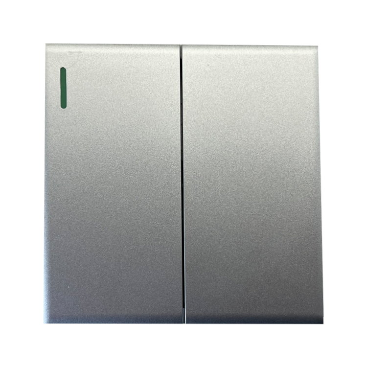 VNX 4G2W Large Full Panel Switch UK House Wall Light Switch Way Silver Spray Paint Large Wall Socket