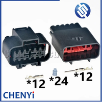 Connecteur d'injecteur de carburant automobile 12 broches, prise de faisceau de capteur de stationnement de voiture 2297907-1 2297911-1