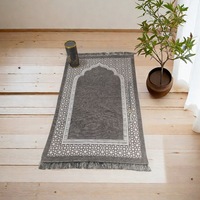 Ensemble de tapis de prière et de chapelets dans un coffret cadeau cylindrique, plusieurs couleurs, tapis de prière portable de voyage, ensemble cadeau de style ethnique