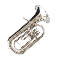 Euphonium Silver Adult Professional Performance Brass Instrument