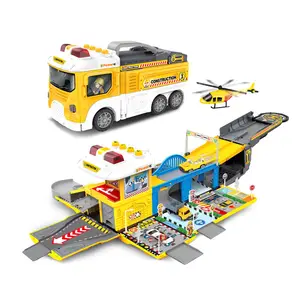 DIY Assemble Toys Parking Lot Kids Garage Play Set