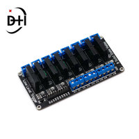 Modul Relay Solid State 5V 1/2/4/6/8 Channel G3MB-202P SSR Tingkat Tinggi/Rendah Output 240V 2A dengan Sekering Resistif UNTUK Arduino