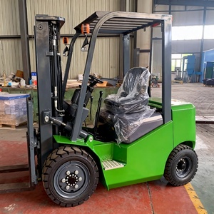 <span class=keywords><strong>Chariot</strong></span> élévateur diesel vert de 3 tonnes, capacité de 3000 kg, 4 roues motrices avec déplacement latéral pour la construction et le levage en intérieur - Product Image 3